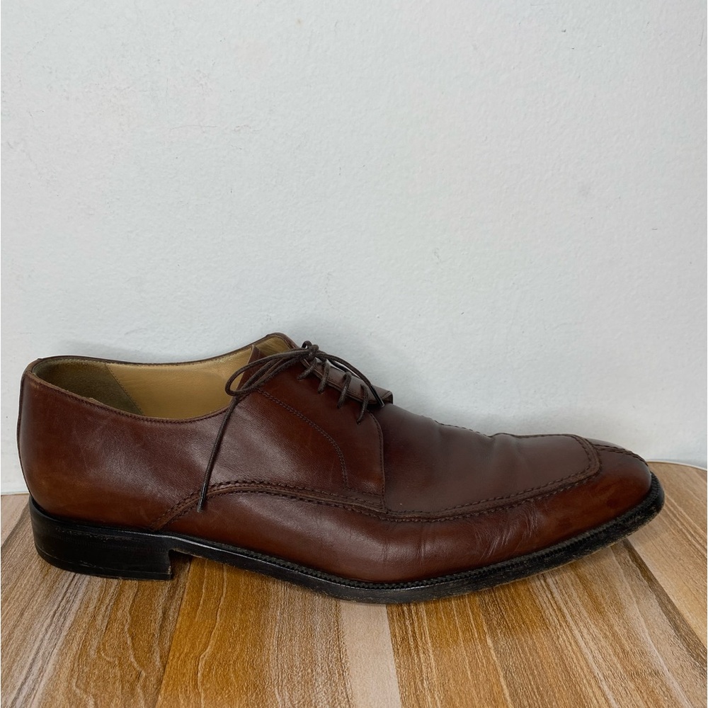 NORDSTROM Bologna Dante Men's Leather Oxford  Shoes Size 11.5D Brown Italy Made